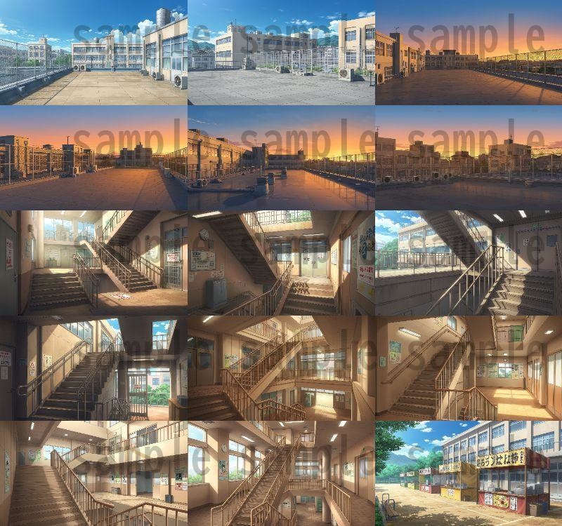 【600枚】学校関連 背景イラスト【著作権フリー素材】教室・校内・グランド等の風景画像