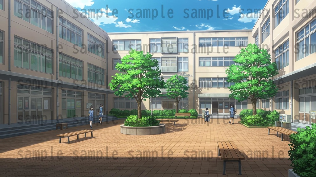 【600枚】学校関連 背景イラスト【著作権フリー素材】教室・校内・グランド等の風景画像