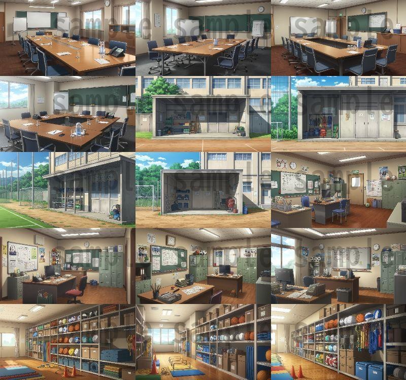 【600枚】学校関連 背景イラスト【著作権フリー素材】教室・校内・グランド等の風景画像