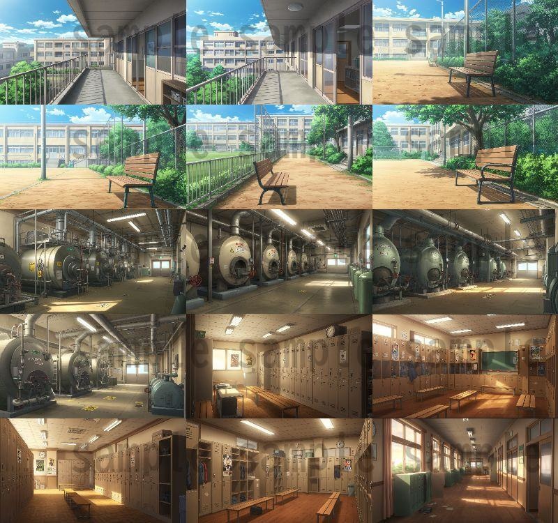 【600枚】学校関連 背景イラスト【著作権フリー素材】教室・校内・グランド等の風景画像