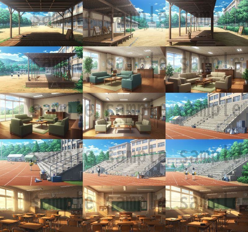 【600枚】学校関連 背景イラスト【著作権フリー素材】教室・校内・グランド等の風景画像