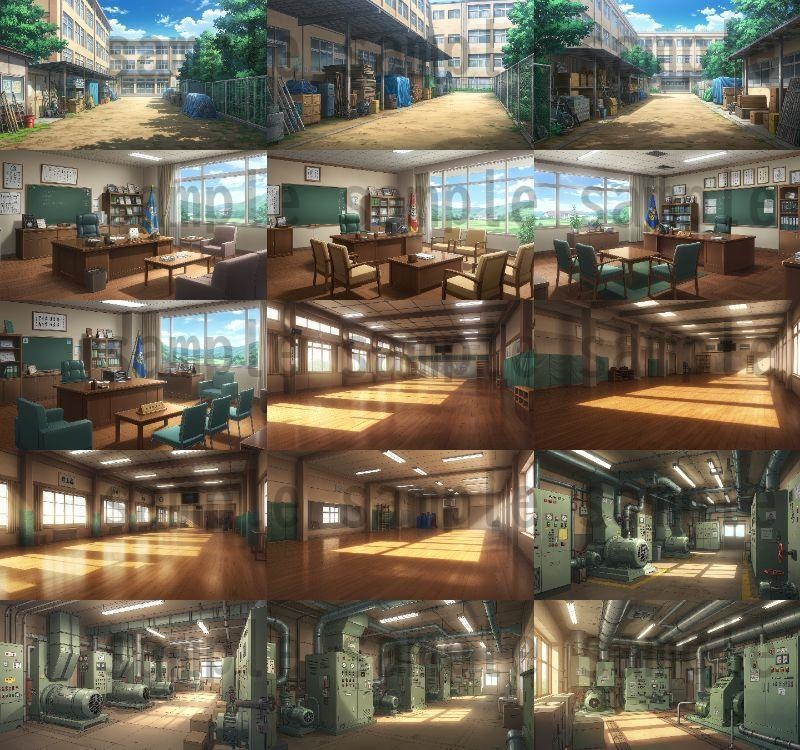 【600枚】学校関連 背景イラスト【著作権フリー素材】教室・校内・グランド等の風景画像