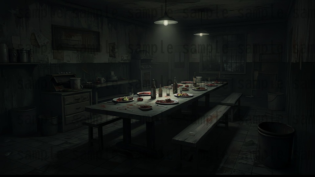 【151枚】ホラー系洋館背景イラスト【著作権フリー素材】怖い風景画