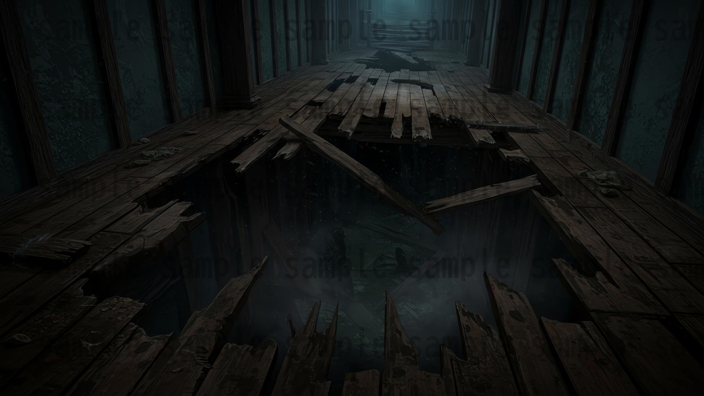 【151枚】ホラー系洋館背景イラスト【著作権フリー素材】怖い風景画