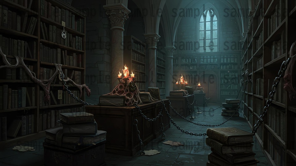 【151枚】ホラー系洋館背景イラスト【著作権フリー素材】怖い風景画