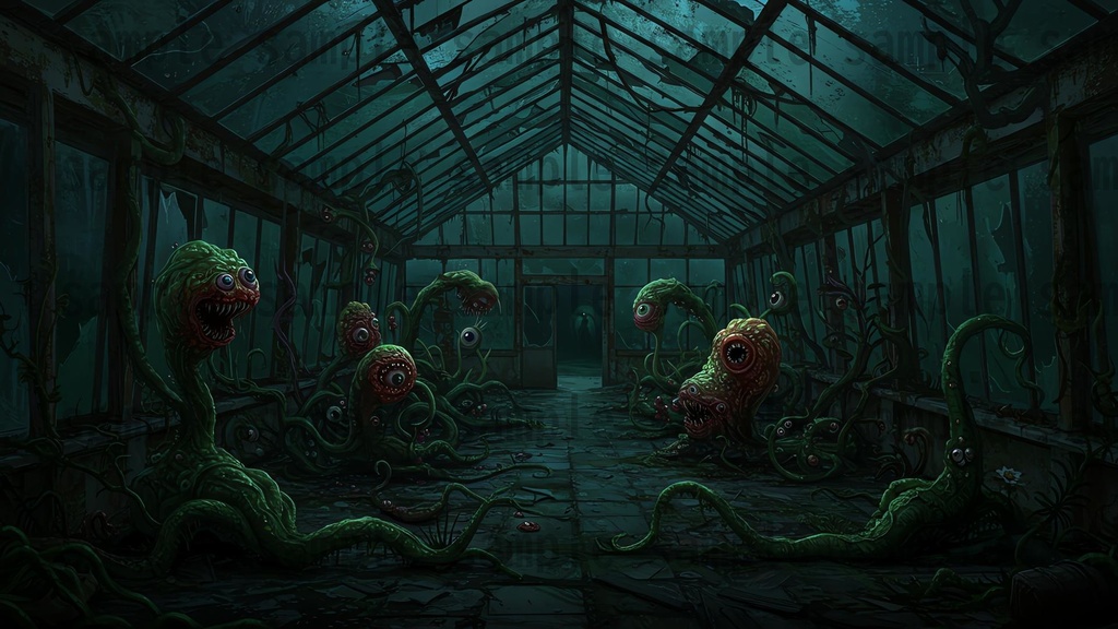 【151枚】ホラー系洋館背景イラスト【著作権フリー素材】怖い風景画