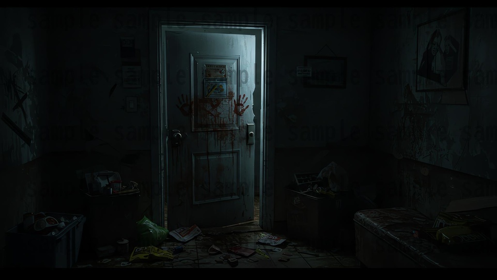 【151枚】ホラー系洋館背景イラスト【著作権フリー素材】怖い風景画