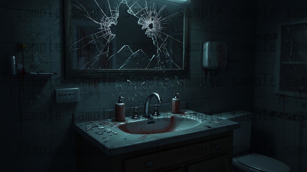 【151枚】ホラー系洋館背景イラスト【著作権フリー素材】怖い風景画