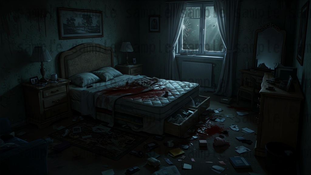 【151枚】ホラー系洋館背景イラスト【著作権フリー素材】怖い風景画