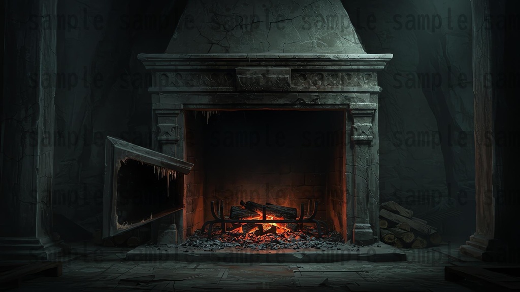 【151枚】ホラー系洋館背景イラスト【著作権フリー素材】怖い風景画