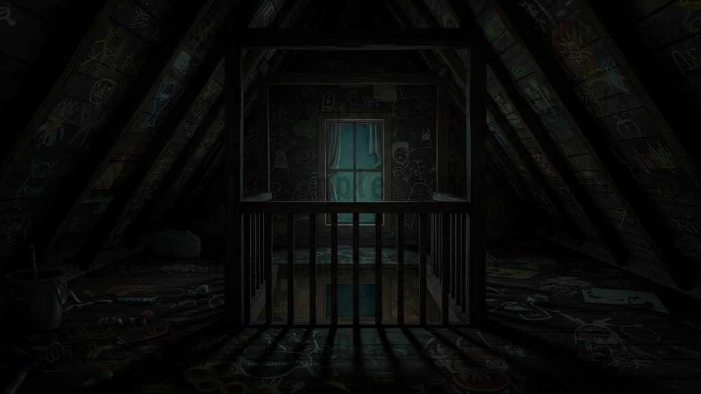 【151枚】ホラー系洋館背景イラスト【著作権フリー素材】怖い風景画