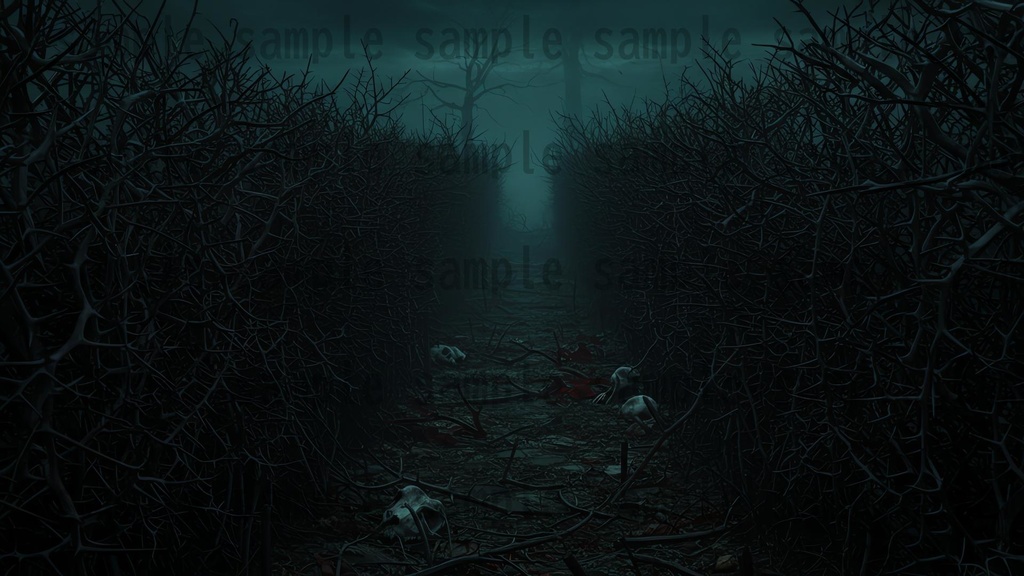 【151枚】ホラー系洋館背景イラスト【著作権フリー素材】怖い風景画