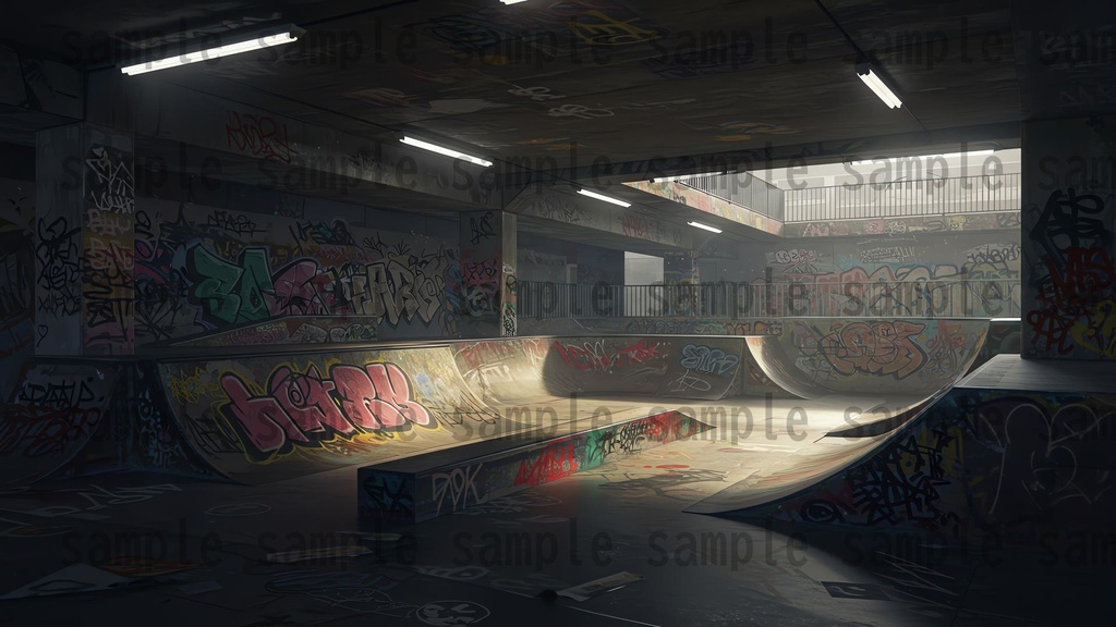 【139枚】ストリートアート街 背景イラスト【著作権フリー素材】都心の風景画像