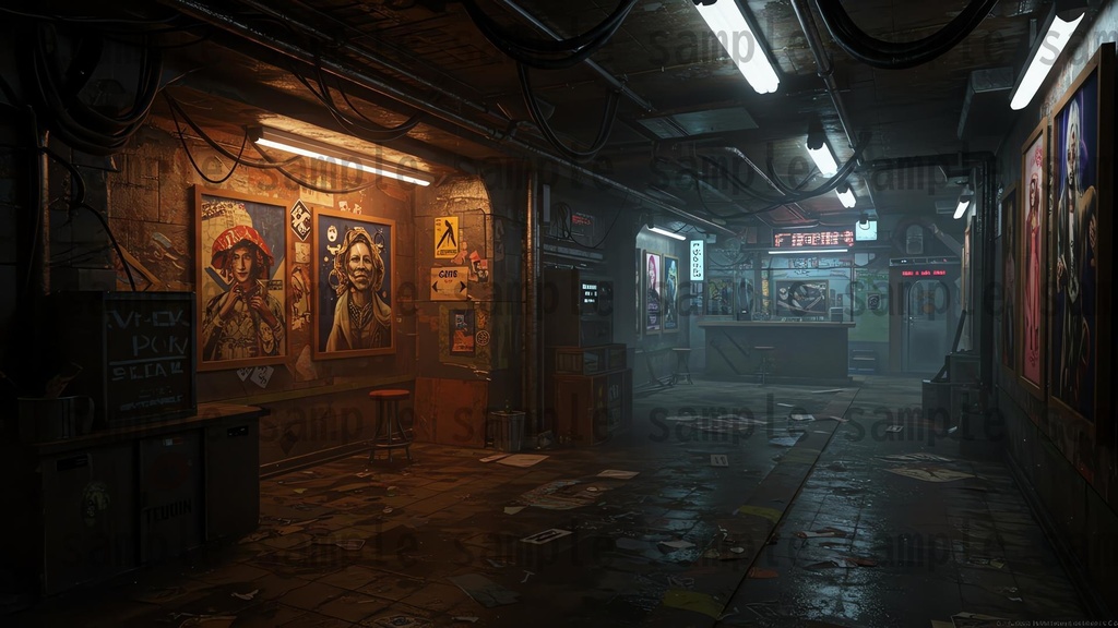 【139枚】ストリートアート街 背景イラスト【著作権フリー素材】都心の風景画像