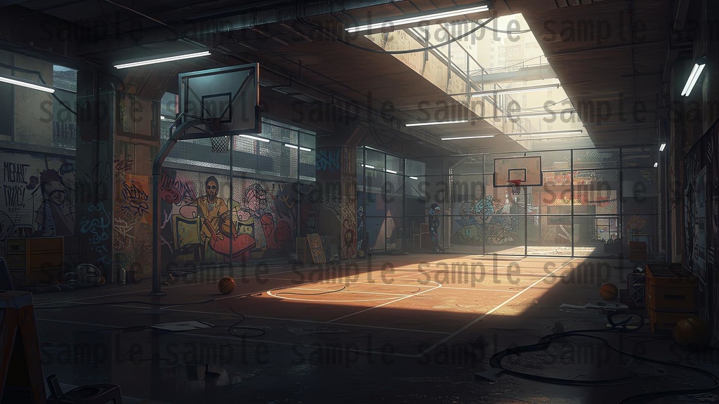 【139枚】ストリートアート街 背景イラスト【著作権フリー素材】都心の風景画像