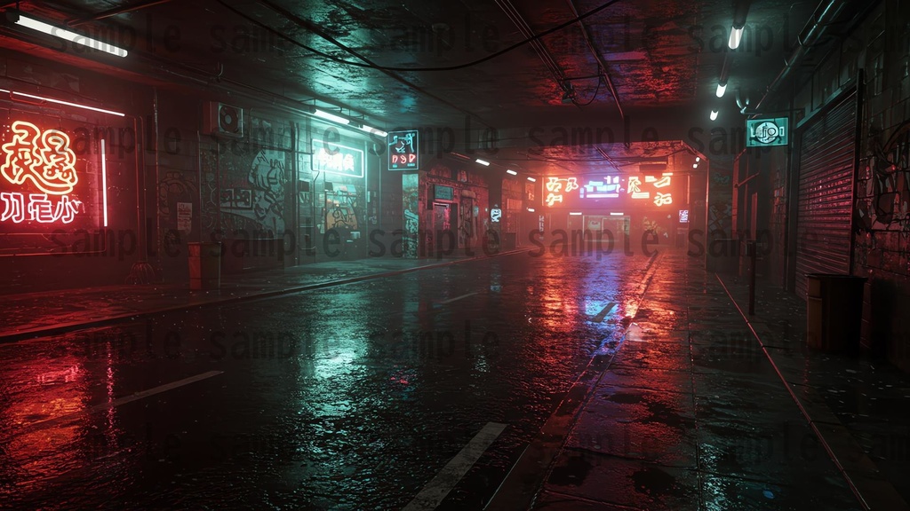 【139枚】ストリートアート街 背景イラスト【著作権フリー素材】都心の風景画像