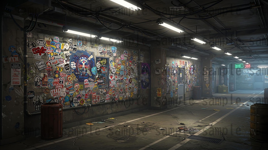 【139枚】ストリートアート街 背景イラスト【著作権フリー素材】都心の風景画像