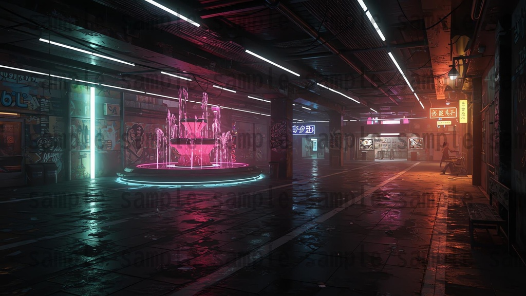 【139枚】ストリートアート街 背景イラスト【著作権フリー素材】都心の風景画像