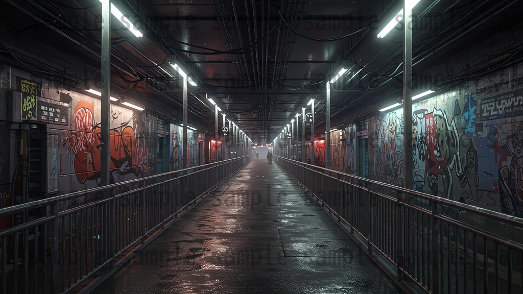 【139枚】ストリートアート街 背景イラスト【著作権フリー素材】都心の風景画像