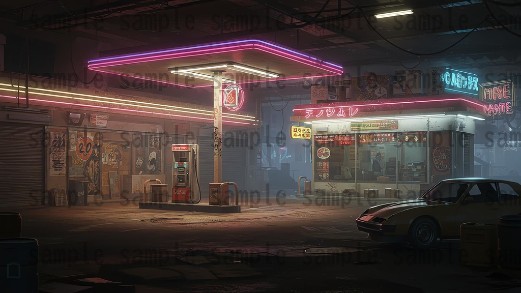 【139枚】ストリートアート街 背景イラスト【著作権フリー素材】都心の風景画像