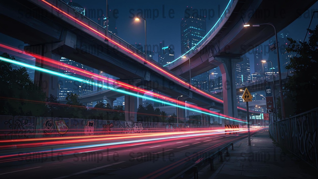 【139枚】ストリートアート街 背景イラスト【著作権フリー素材】都心の風景画像