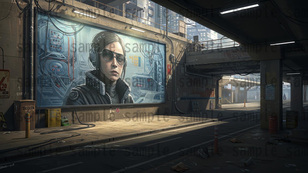 【139枚】ストリートアート街 背景イラスト【著作権フリー素材】都心の風景画像