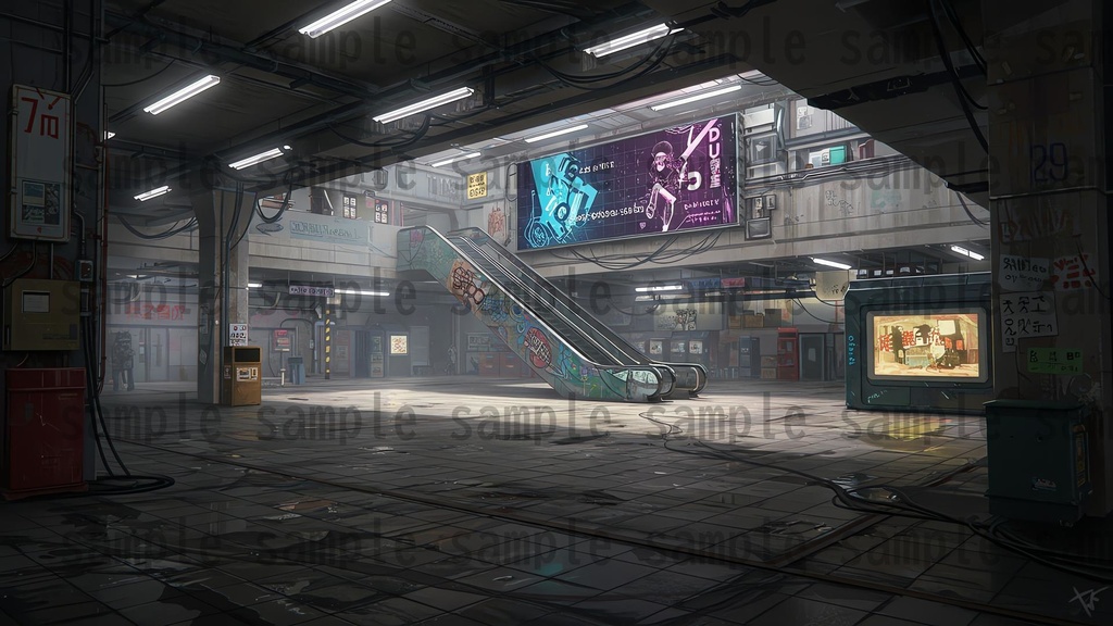 【139枚】ストリートアート街 背景イラスト【著作権フリー素材】都心の風景画像