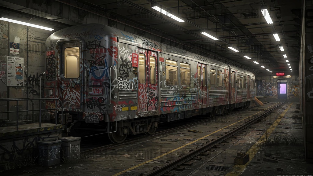 【139枚】ストリートアート街 背景イラスト【著作権フリー素材】都心の風景画像