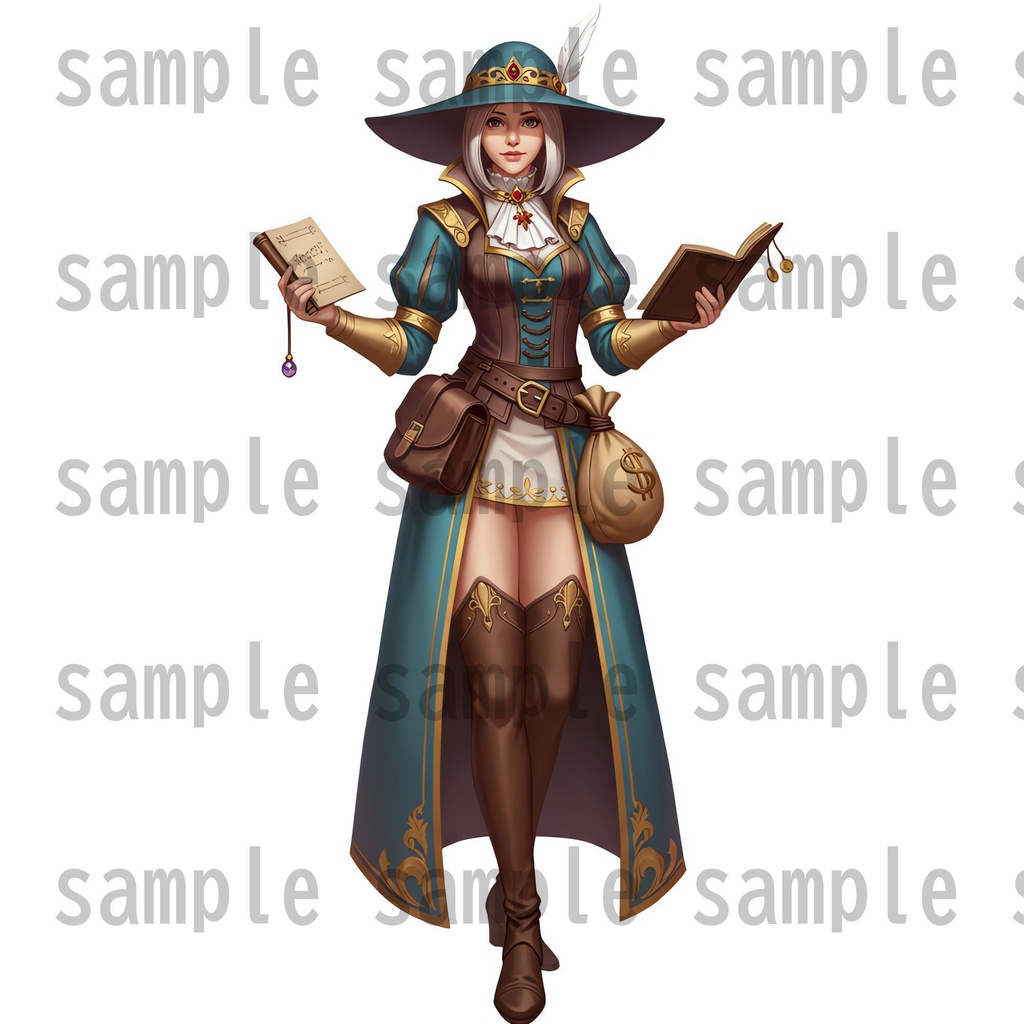 【96枚】ファンタジーRPG職業立ち絵 24種の職業x男女【著作権フリー素材】