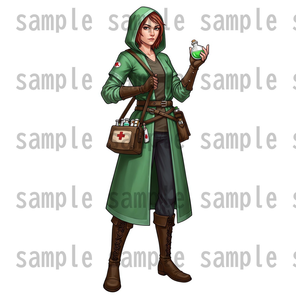 【96枚】ファンタジーRPG職業立ち絵 24種の職業x男女【著作権フリー素材】