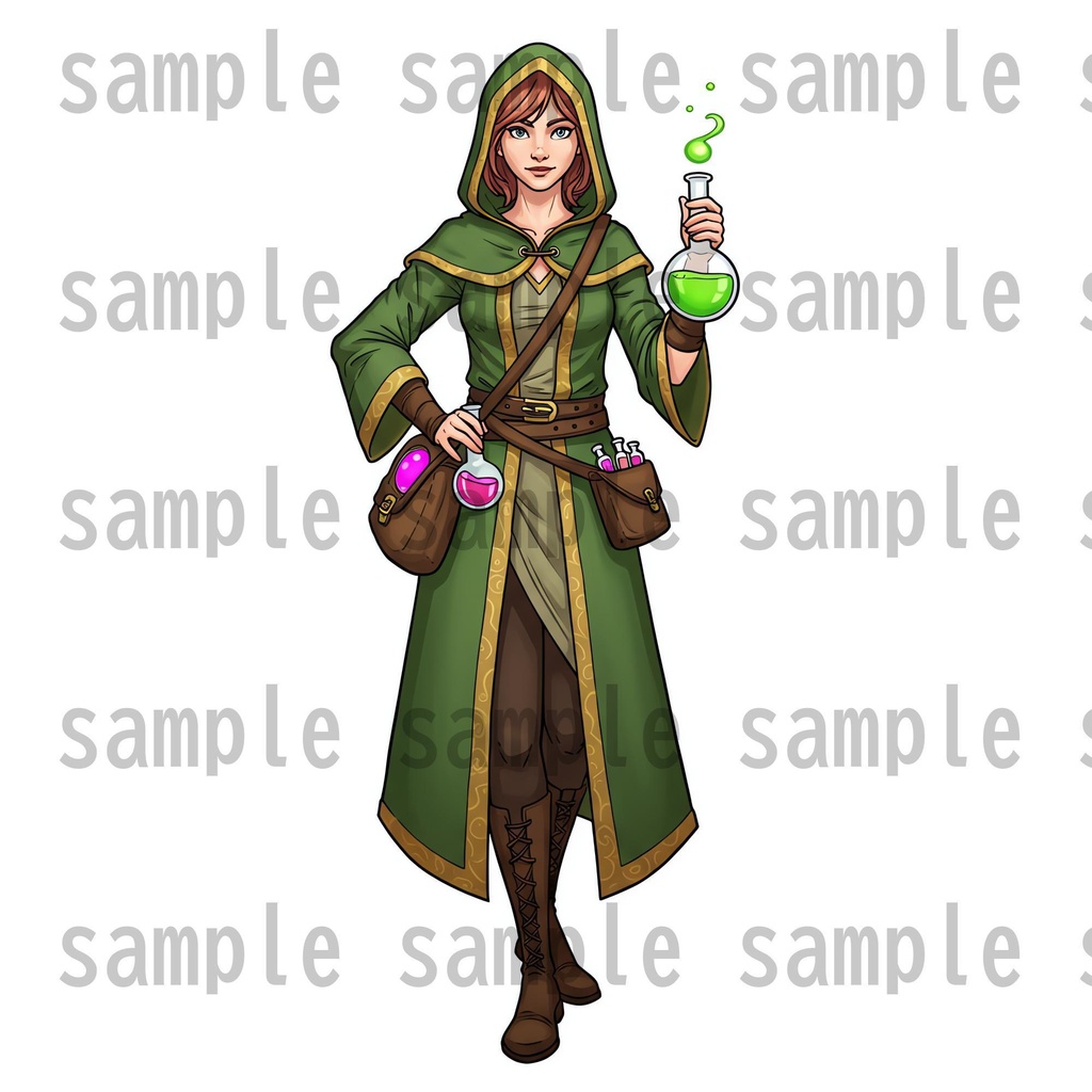 【96枚】ファンタジーRPG職業立ち絵 24種の職業x男女【著作権フリー素材】