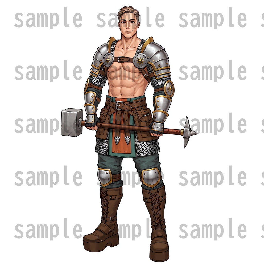 【96枚】ファンタジーRPG職業立ち絵 24種の職業x男女【著作権フリー素材】