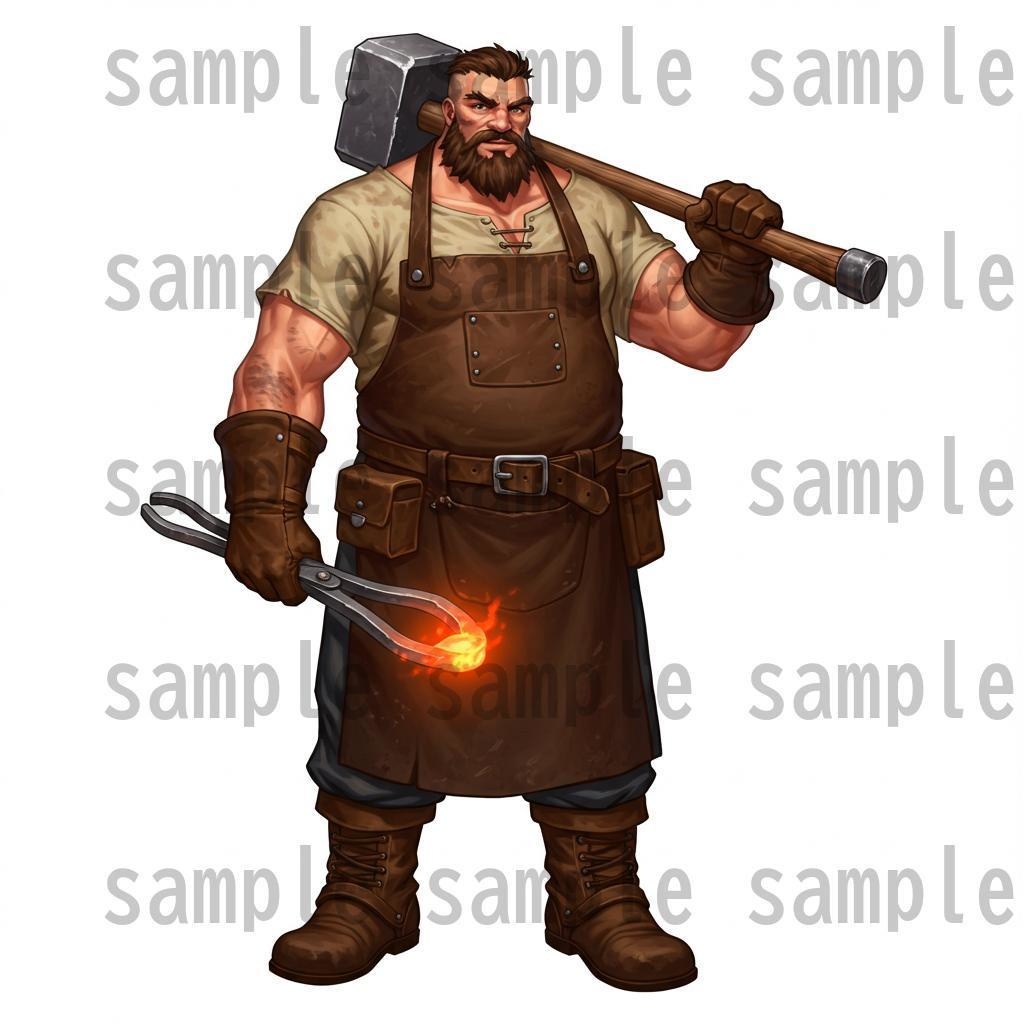 【168枚】ファンタジーRPG NPC立ち絵【著作権フリー素材】街中の人々