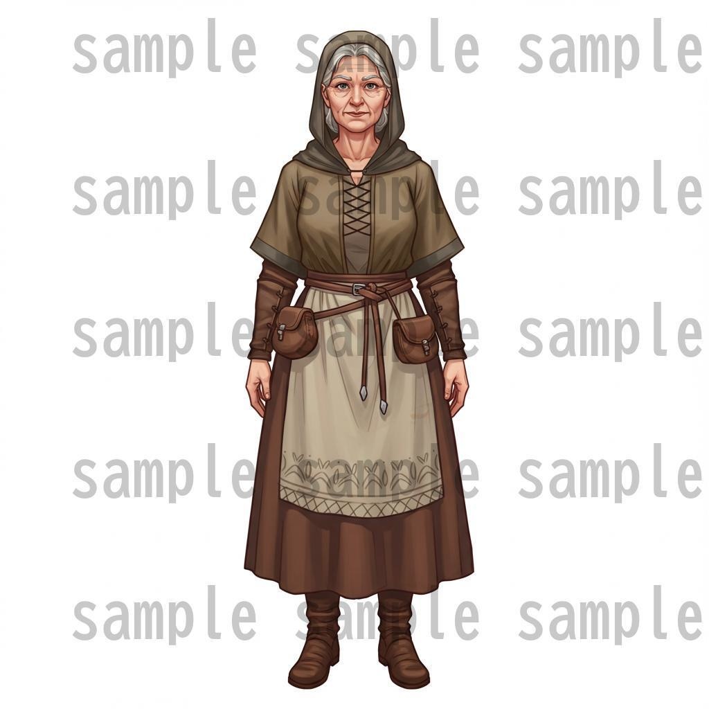 【168枚】ファンタジーRPG NPC立ち絵【著作権フリー素材】街中の人々