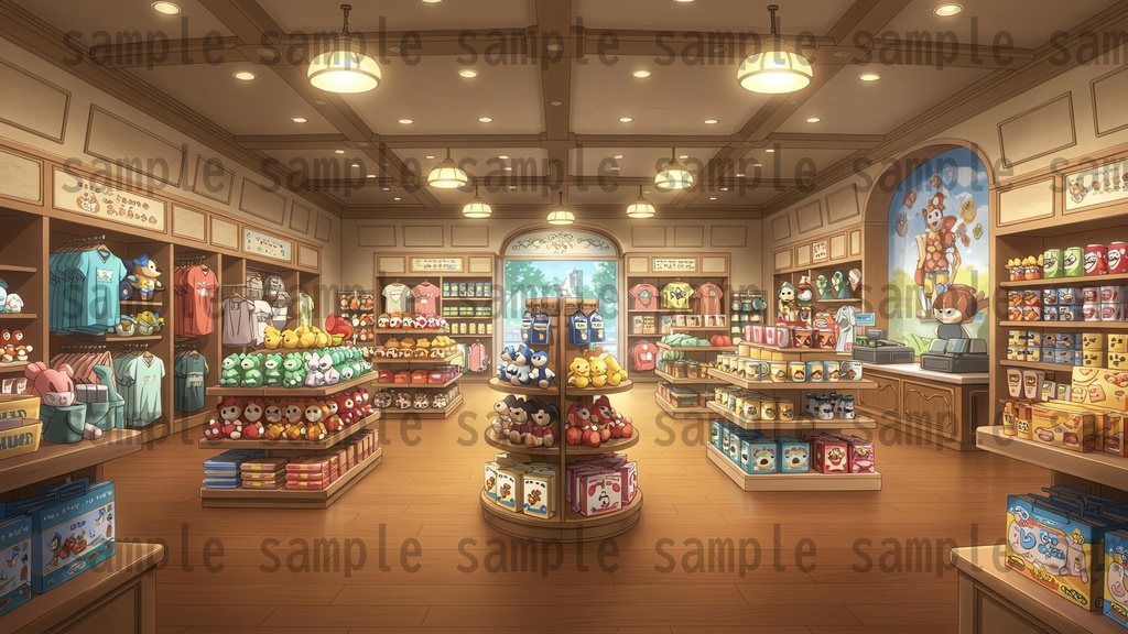 【96枚】遊園地・テーマパーク 背景イラスト/風景画像【著作権フリー素材】