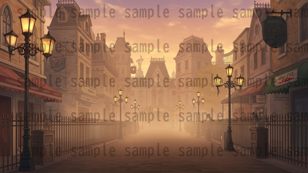 【96枚】遊園地・テーマパーク 背景イラスト/風景画像【著作権フリー素材】