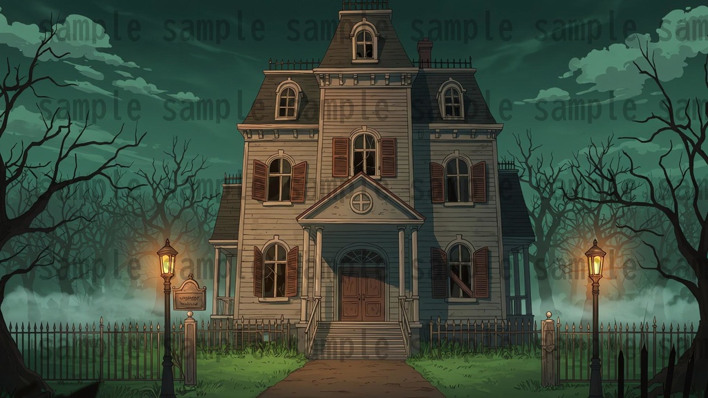 【96枚】遊園地・テーマパーク 背景イラスト/風景画像【著作権フリー素材】