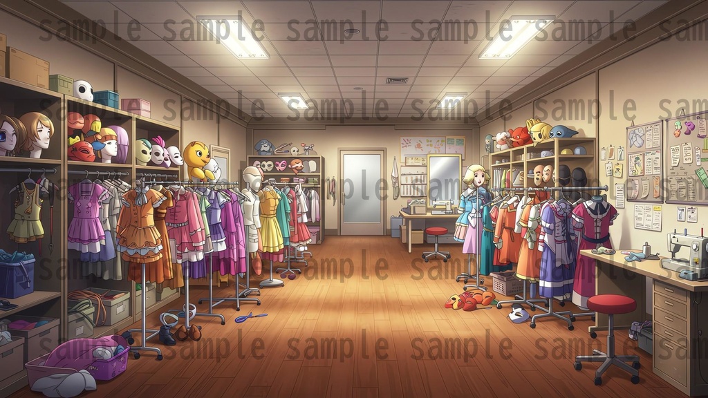 【96枚】遊園地・テーマパーク 背景イラスト/風景画像【著作権フリー素材】