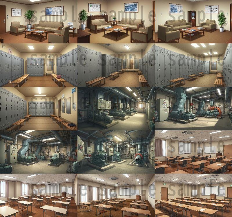 【195枚】会社・オフィス内 背景イラスト【著作権フリー素材】