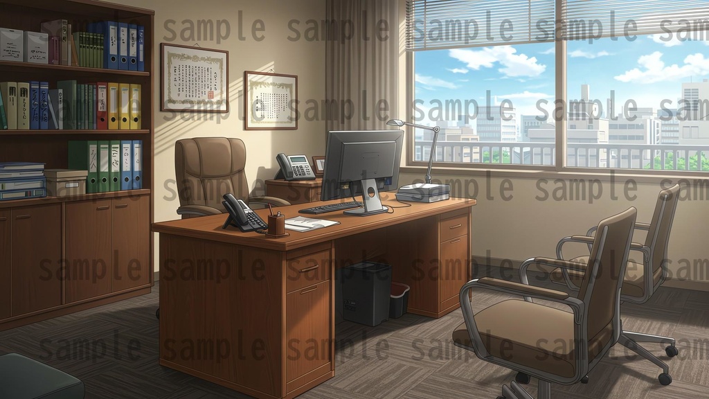 【195枚】会社・オフィス内 背景イラスト【著作権フリー素材】