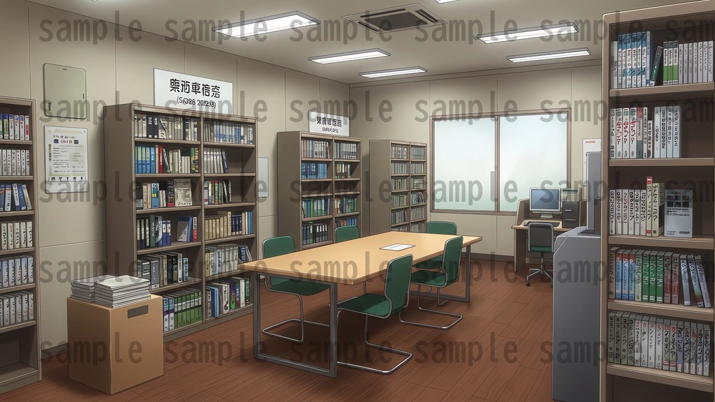 【195枚】会社・オフィス内 背景イラスト【著作権フリー素材】