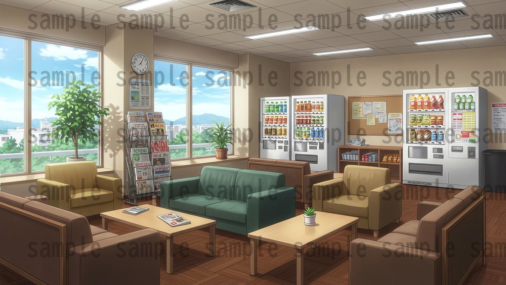 【195枚】会社・オフィス内 背景イラスト【著作権フリー素材】