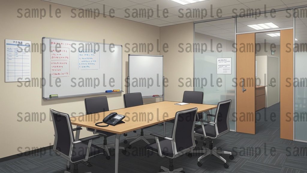 【195枚】会社・オフィス内 背景イラスト【著作権フリー素材】