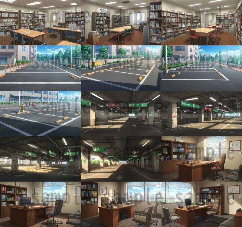 【195枚】会社・オフィス内 背景イラスト【著作権フリー素材】