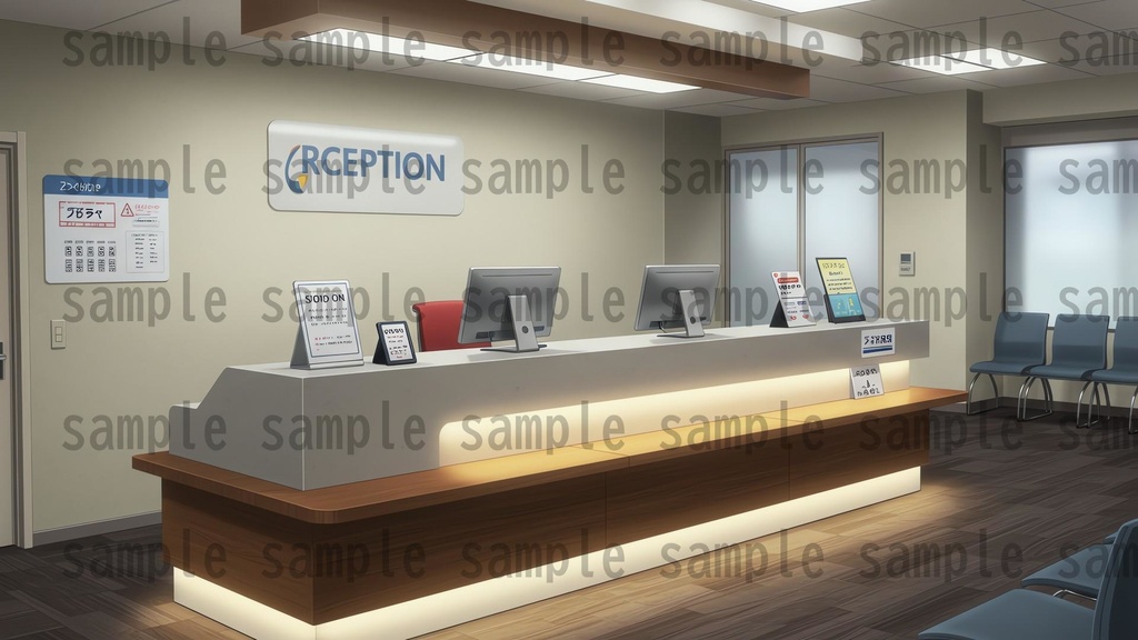 【195枚】会社・オフィス内 背景イラスト【著作権フリー素材】