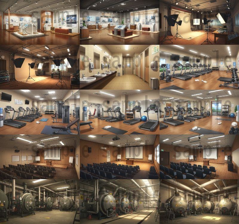 【195枚】会社・オフィス内 背景イラスト【著作権フリー素材】