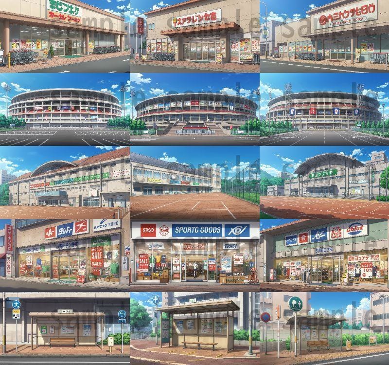 【1660枚】街中の野外 背景イラスト【著作権フリー素材】※1156枚追加しました!