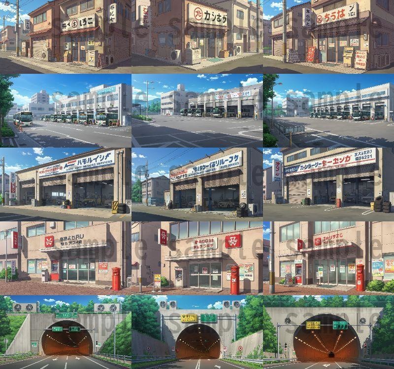 【1660枚】街中の野外 背景イラスト【著作権フリー素材】※1156枚追加しました!