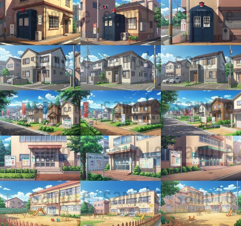 【1660枚】街中の野外 背景イラスト【著作権フリー素材】※1156枚追加しました!