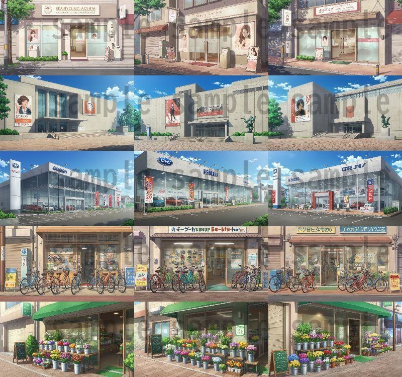 【1660枚】街中の野外 背景イラスト【著作権フリー素材】※1156枚追加しました!